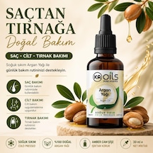 Kaoils Argan Yağı 30 Ml 100% Pure Argania Spinosa Kernel Oil Soğuk Sıkım Doğal Taşıyıcı Yağ Saç Ve Cilt Bakımı İçin Onarıcı Besleyici