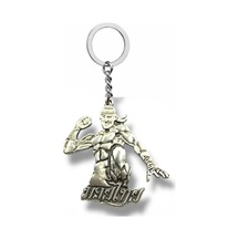 Mücadeleyi Yanında Taşı Maskeli Muay Thai Dövüşçü Unisex Metal Anahtarlık