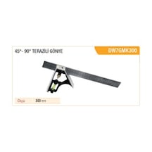 DW 45° - 90° Terazili Gönye 300mm