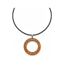 Viking Temalı Ahşap Rune Çemberi Kolye 4cm Elder Futhark İskandinav Mitolojisi Mistik Tılsım Kahverengi Viking Temalı Ahşap Rune Çemberi Kolye 4cm Elder Futhark İskandinav Mitolojisi Mistik Tılsım Kahverengi
