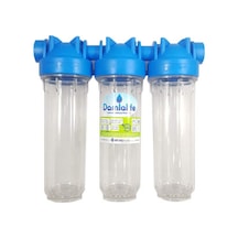 Atlas 10" Housing 3 Lü Boş Filtre Kabı Bina Girişi ve Kuyu Suyu