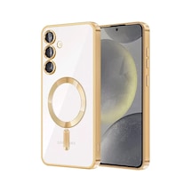 Samsung Galaxy Uyumlu A35 5g Kross Magneticsafe Kapak - Gold Çr