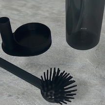 Standlı Plastik Sıvı Sabunluk Ve Silikon Bulaşık Sıyırma Fırçası Kutuludur 12 Izgara