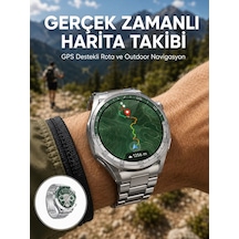 Premium Amoled Akıllı Saat Gps Harita Desteği Bluetooth Arama Sağlık Takipli Yeni Nesil