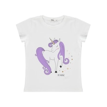 Civil Girls Unicorn Baskılı 2-5 Yaş Tişört - Kırık Beyaz Civil Girls Unicorn Baskılı 2-5 Yaş Tişört - Kırık Beyaz