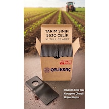 Tamburlu Çayır Biçme Ot Bıçağı - 25 Adet 3mm 5630 Bor Çeliği