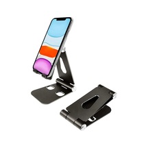 Komple Alüminyum Ayarlanabilir Ergonomik Katlanabilir Oynar Başlıklı Kaymaz Zemin Tabanlı Ergonomik G50 Telefon Tutucu Standı Desk Holder Siyah 2 Mixed