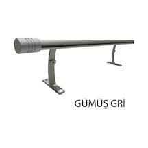 Perdemix 20 Mm Kornişli Dekoratif Alüminyum Tek Raylı Rustik  Perde Askısı