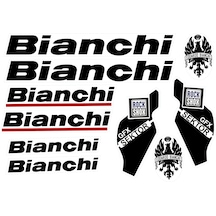 Bianchi Bisiklet Sticker Etiket Seti Siyah A4