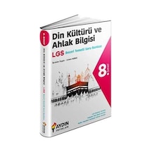 8. Sınıf Din Kültürü ve Ahlak Bilgisi Beceri Temelli Soru Bankası- Aydın Yayınları