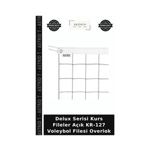 Delux Serisi Kurs Fileler Açık Kr-127 Voleybol Filesi Overlok