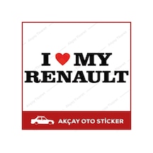 Renault Oto Sticker I Love My Renault Sticker Araba Sticker (250431107)