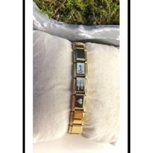 İtalyan Charm Nomi Çelik Bileklik Sarı Kişiye Özel İsim Yazılan S Altın İtalyan Charm Nomi Çelik Bileklik Sarı Kişiye Özel İsim Yazılan S Altın