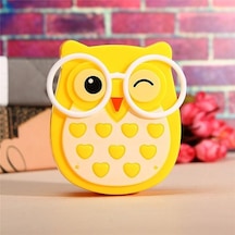 Priz Üstü Baykuş Led Gece Lambası Sarı Sari