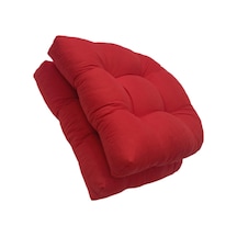 Homyl Kapalı Açık Hasır Patio Oturma Minderi, 19" X Alabilir Kırmızı