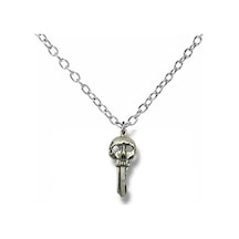 Kurukafa Anahtarlık Figürlü Kolye Metal Gotik Unisex Kolye 60 Cm Zincir Çok renkli