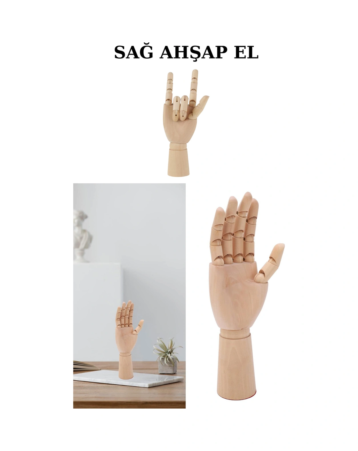 Sağ El Hareketli Eskiz Mankeni-boyut 25 Cm-yaratıcılığınızı Canlandırın