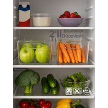 Jet's Home 2'li Buzdolabı İçi Düzenleyici Saklama Organizeri Bpa Free Düzenleyici Darbeye Dayanıklı 27x18x9 Cm Şeffaf