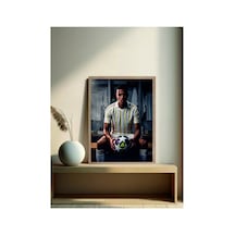 Poster Sarı Lacivert Mason Greenwood Ahşap Çerçeveli Tek Parça Futbol Tablo Çok Renkli - 911968565 Çok Renkli
