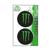 Monster 5 5x5 Cm İkili Damla Etiket Çok Renkli