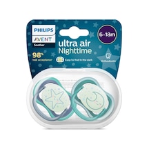 Philips Ultra Air Gece Emziği 6-18 Ay, 2'li Erkek, Scf376/13