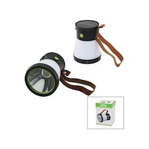 2in 15w+360 Smdel Feneri Solar- Usb Şarj Powerbank 500lm Işık Aya Çok Renkli