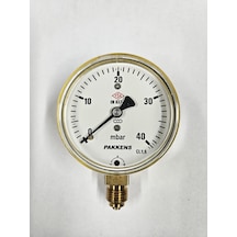 Pakkens Çap 63 Alttan 40 Mbar Diyaframlı Manometre