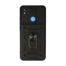Xiaomi Redmi 9c Kılıf Pars Lens Yüzüklü Silikon - Siyah 1