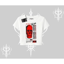 Tarzsokak Babby Tee Tshirt Deadly Dreams Skull Redcore Street Manifest Beyaz