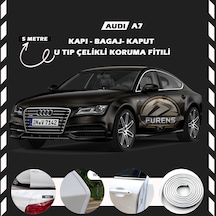 Audi A7 Oto Araç Kapı Koruma Fitili 5 Metre Parlak Beyaz Renk