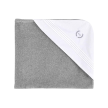 Idil Baby Battaniye Nakışlı Kadife Ekose-9878 Gri