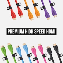 Lexroo Hdmı-1.5 Premium Yüksek Hızlı Hdmı Kablosu Ethernetli 1.5m/5ft, Mavi Standart