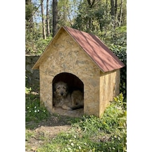 Reyo Köpek Kulübesi Büyük Boy Osb Xl Kırmızı Çatılı100x100x78 Cm
