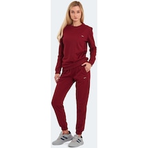 Slazenger OLINDA Kadın Cepli Bordo Eşofman Takımı