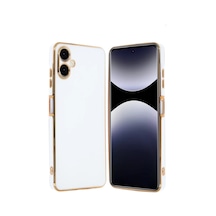Newface Samsung Galaxy Uyumlu A06 Kılıf Volet Silikon - Beyaz Diğer