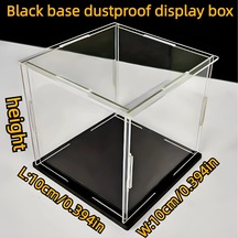 1 Adet, Siyah Tabanlı Akrilik Ekran Kutusu, Oyuncak Bebekler, Diğer