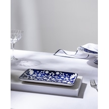 Madame Coco Reve Bleu Verve Dikdörtgen Tabak - 22 Cm - Mavi/beyaz 8684427225677 Çok Renkli