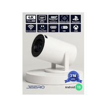 Jeero Hy300pro 4k Androıd12 Portable Projektör 950-4k-androıd Beyaz