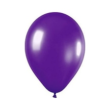 Metalik Mor Balon 10'Lu Paket