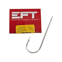 Eft Hook 1799 Beyaz Düz İğne 100 Adet 9