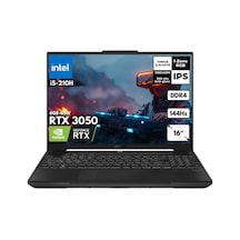 Asus TUF Gaming F16 FX607VJ-RL016HMF55 i5-210H 8 GB 4 TB SSD 6 GB RTX3050 16" W10H Dizüstü Bilgisayar