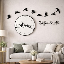 Duvar Saati 40 Cm Kuş 8 Adettir Şık Ve Modern Kişiye Özel No 10019 Çok Renkli