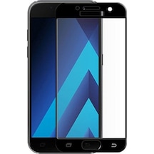 AnındaGelir Samsung Galaxy Uyumlu A5 2017 Siyah Tam Kaplayan Ekran Koruyucu Cam