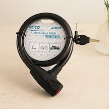 Çelik Tel Bisiklet & Motosiklet Kilidi 20mm X 100cm Anahtarlı Kapaklı Diğer