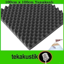Akustik Yapışkanlı Yumurta Sünger 4 Cm 1Mtx1Mt