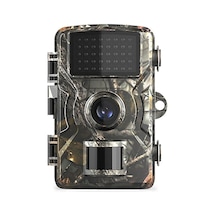 16mp 1080p Yaban Hayatı İzleme Ve Av Kamerası Hareket Sensörlü, Ip66 Su Geçirmez, Kızılötesi Gece Görüşlü Güvenlik Kamerası Kamuflaj Çok Renkli