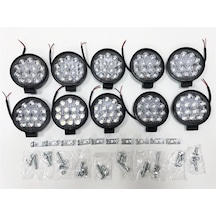Replax 10 Adet 14 Led Yuvarlak Off Road Sis Farı Sis Lambası Çalışma Lam