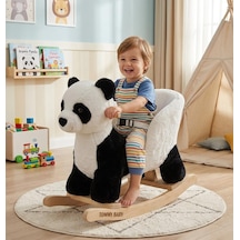 Sallanan Oyuncak At - Sallanan Ahşap Flamingo Sallanan Flamingo Panda