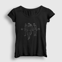 Presmono Kadın Band Arctic Monkeys T-shirt Siyah