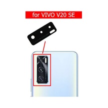 Vivo Uyumlu V20 SE Arka Kamera Camı Lensi (Çıtasız Sadece Cam)